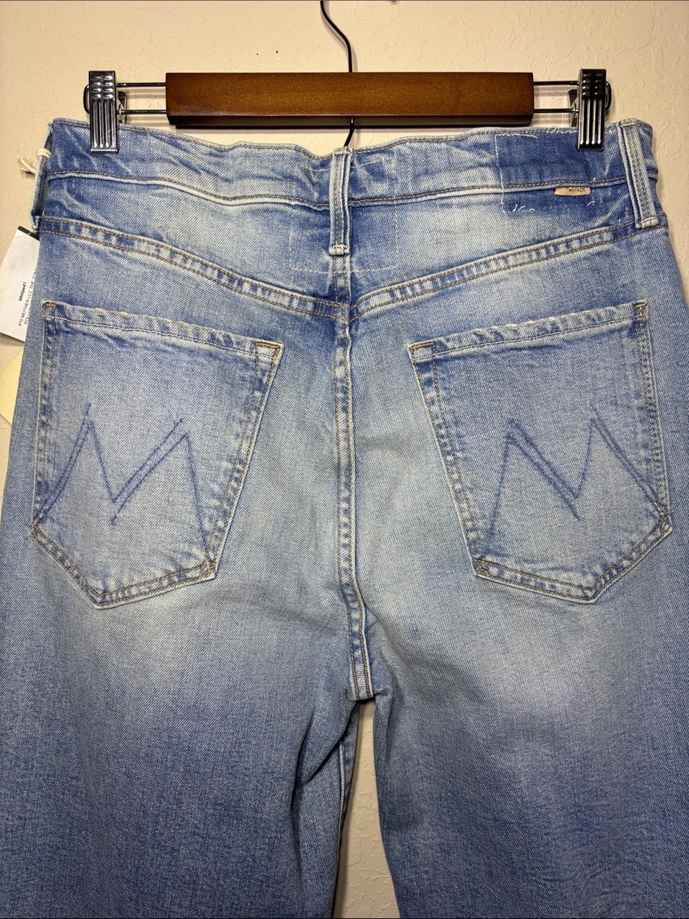 MOTHER Superior The Tomcat Roller High Rise Wide Leg Jeans/faded wash 31 NWT - Picture 9 of 13